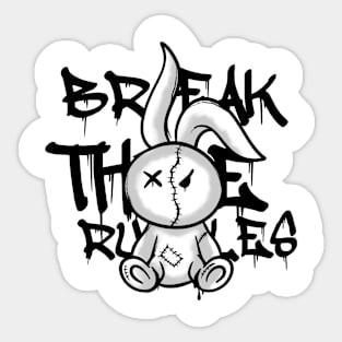 Break the rules Sticker